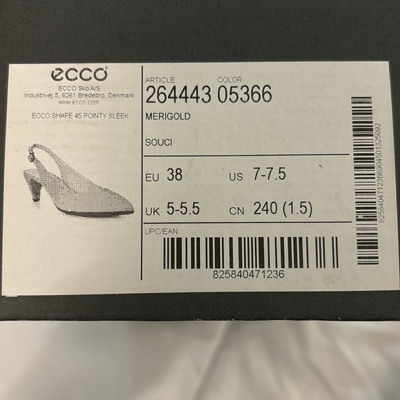 Ecco shoes new,suede,2” heels conform. - Picture 5 of 5